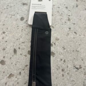 lululemon athletica Black Performance Waist Belt with Buckle